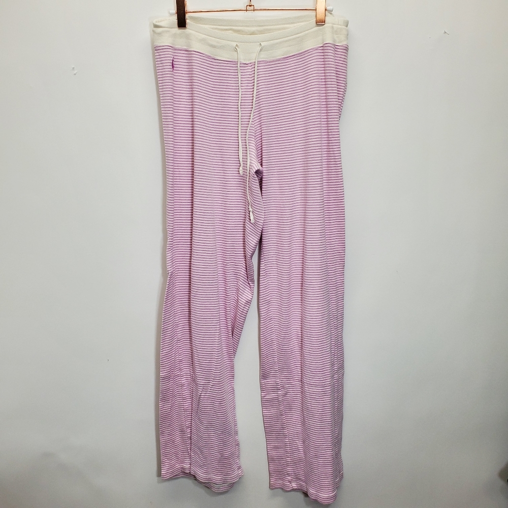 Ralph lauren purple striped pajama pants lounge